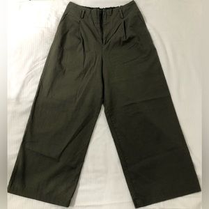 Pants for women size L, color dark green